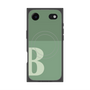 プレミアムスクエアケース with MagSafe［ オリジナル - initial two tone - B green ］