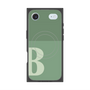 プレミアムスクエアケース with MagSafe［ オリジナル - initial two tone - B green ］