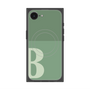 プレミアムスクエアケース with MagSafe［ オリジナル - initial two tone - B green ］