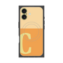 プレミアムスクエアケース with MagSafe［ オリジナル - initial two tone - C orange ］