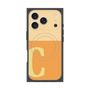 プレミアムスクエアケース with MagSafe［ オリジナル - initial two tone - C orange ］