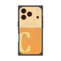 プレミアムスクエアケース with MagSafe［ オリジナル - initial two tone - C orange ］