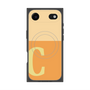 プレミアムスクエアケース with MagSafe［ オリジナル - initial two tone - C orange ］