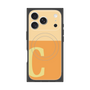 プレミアムスクエアケース with MagSafe［ オリジナル - initial two tone - C orange ］