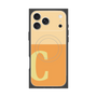 プレミアムスクエアケース with MagSafe［ オリジナル - initial two tone - C orange ］