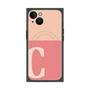 プレミアムスクエアケース with MagSafe［ オリジナル - initial two tone - C pink ］