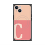 プレミアムスクエアケース with MagSafe［ オリジナル - initial two tone - C pink ］
