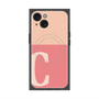 プレミアムスクエアケース with MagSafe［ オリジナル - initial two tone - C pink ］