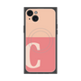 プレミアムスクエアケース with MagSafe［ オリジナル - initial two tone - C pink ］