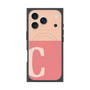 プレミアムスクエアケース with MagSafe［ オリジナル - initial two tone - C pink ］
