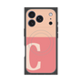 プレミアムスクエアケース with MagSafe［ オリジナル - initial two tone - C pink ］