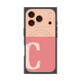 プレミアムスクエアケース with MagSafe［ オリジナル - initial two tone - C pink ］