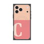 プレミアムスクエアケース with MagSafe［ オリジナル - initial two tone - C pink ］