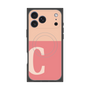 プレミアムスクエアケース with MagSafe［ オリジナル - initial two tone - C pink ］