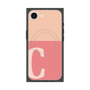 プレミアムスクエアケース with MagSafe［ オリジナル - initial two tone - C pink ］