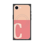 プレミアムスクエアケース with MagSafe［ オリジナル - initial two tone - C pink ］