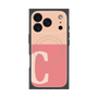 プレミアムスクエアケース with MagSafe［ オリジナル - initial two tone - C pink ］