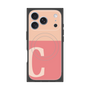 プレミアムスクエアケース with MagSafe［ オリジナル - initial two tone - C pink ］