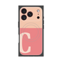 プレミアムスクエアケース with MagSafe［ オリジナル - initial two tone - C pink ］