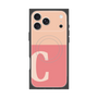 プレミアムスクエアケース with MagSafe［ オリジナル - initial two tone - C pink ］