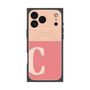 プレミアムスクエアケース with MagSafe［ オリジナル - initial two tone - C pink ］