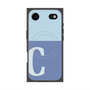 プレミアムスクエアケース with MagSafe［ オリジナル - initial two tone - C blue ］