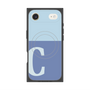 プレミアムスクエアケース with MagSafe［ オリジナル - initial two tone - C blue ］