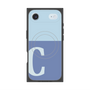 プレミアムスクエアケース with MagSafe［ オリジナル - initial two tone - C blue ］