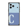プレミアムスクエアケース with MagSafe［ オリジナル - initial two tone - C blue ］