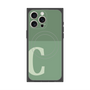 プレミアムスクエアケース with MagSafe［ オリジナル - initial two tone - C green ］