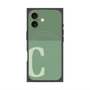 プレミアムスクエアケース with MagSafe［ オリジナル - initial two tone - C green ］