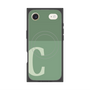 プレミアムスクエアケース with MagSafe［ オリジナル - initial two tone - C green ］