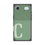 プレミアムスクエアケース with MagSafe［ オリジナル - initial two tone - C green ］