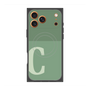 プレミアムスクエアケース with MagSafe［ オリジナル - initial two tone - C green ］