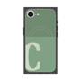 プレミアムスクエアケース with MagSafe［ オリジナル - initial two tone - C green ］