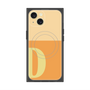 プレミアムスクエアケース with MagSafe［ オリジナル - initial two tone - D orange ］