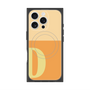 プレミアムスクエアケース with MagSafe［ オリジナル - initial two tone - D orange ］