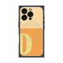 プレミアムスクエアケース with MagSafe［ オリジナル - initial two tone - D orange ］