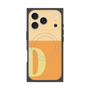 プレミアムスクエアケース with MagSafe［ オリジナル - initial two tone - D orange ］