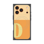 プレミアムスクエアケース with MagSafe［ オリジナル - initial two tone - D orange ］