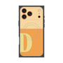 プレミアムスクエアケース with MagSafe［ オリジナル - initial two tone - D orange ］