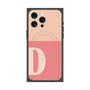 プレミアムスクエアケース with MagSafe［ オリジナル - initial two tone - D pink ］