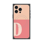 プレミアムスクエアケース with MagSafe［ オリジナル - initial two tone - D pink ］