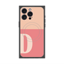 プレミアムスクエアケース with MagSafe［ オリジナル - initial two tone - D pink ］
