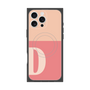 プレミアムスクエアケース with MagSafe［ オリジナル - initial two tone - D pink ］