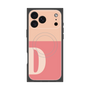 プレミアムスクエアケース with MagSafe［ オリジナル - initial two tone - D pink ］