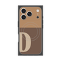 プレミアムスクエアケース with MagSafe［ オリジナル - initial two tone - D brown ］