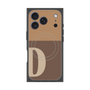 プレミアムスクエアケース with MagSafe［ オリジナル - initial two tone - D brown ］