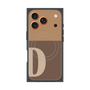 プレミアムスクエアケース with MagSafe［ オリジナル - initial two tone - D brown ］