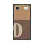 プレミアムスクエアケース with MagSafe［ オリジナル - initial two tone - D brown ］